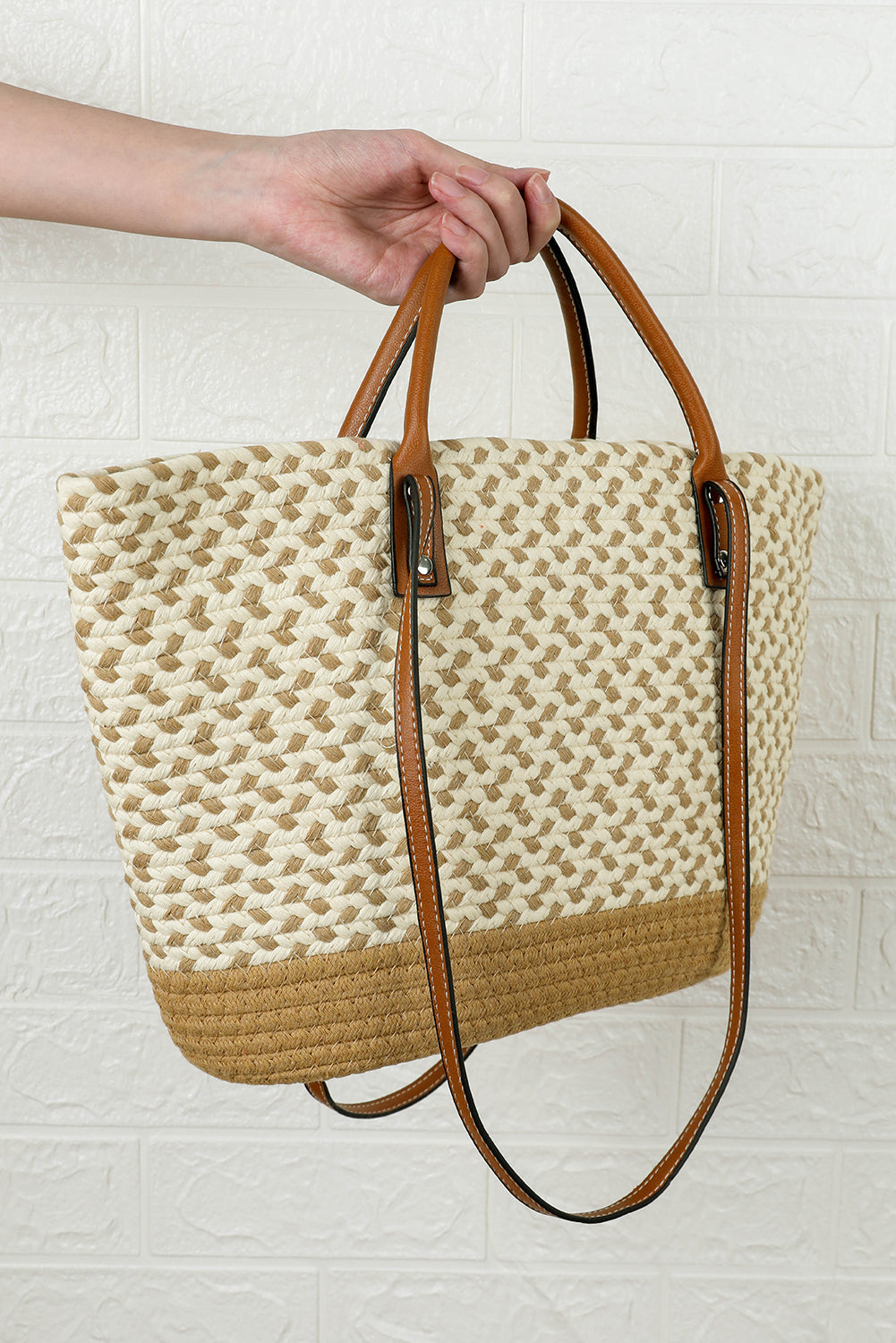 Jaylani Woven Tote Bag  DAME BOHEME