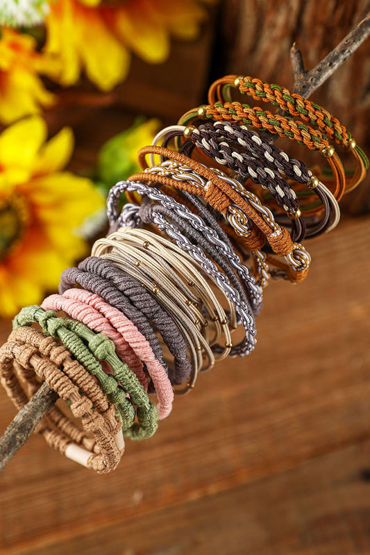 10pcs Boho Knotted Hair Ties  DAME BOHEME