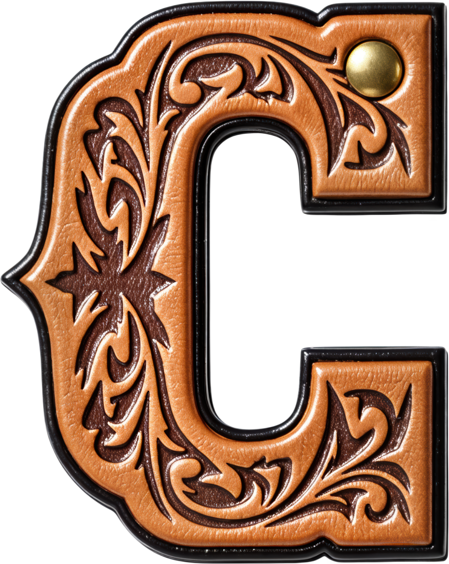 Monogrammed Initial Western Leather Look Saddle Longhorn Cowboy Cowgirl Kitchen Dish Towels Made in America  DAME BOHEME