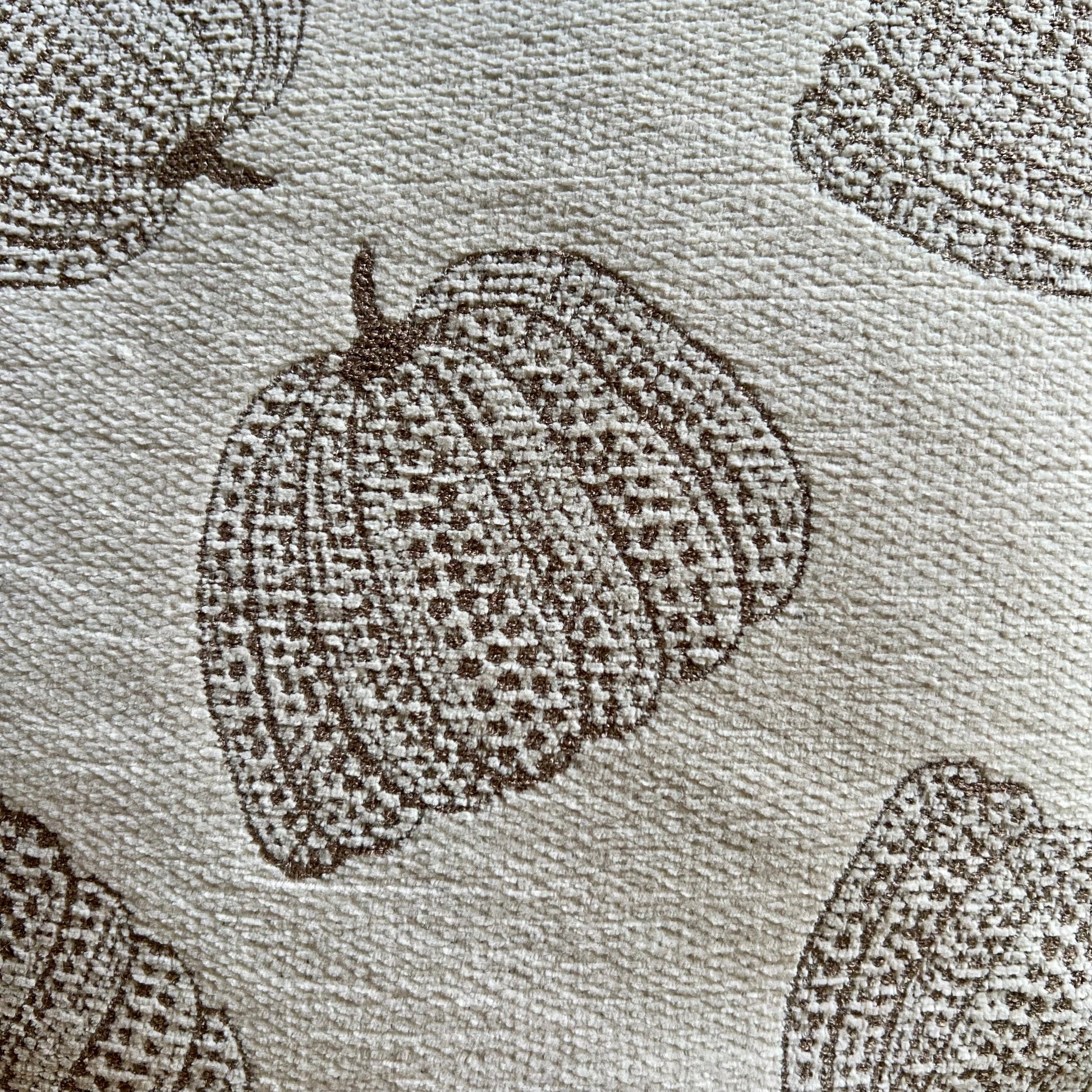 Chenille Tan Pumpkin Pillow Cover  DAME BOHEME