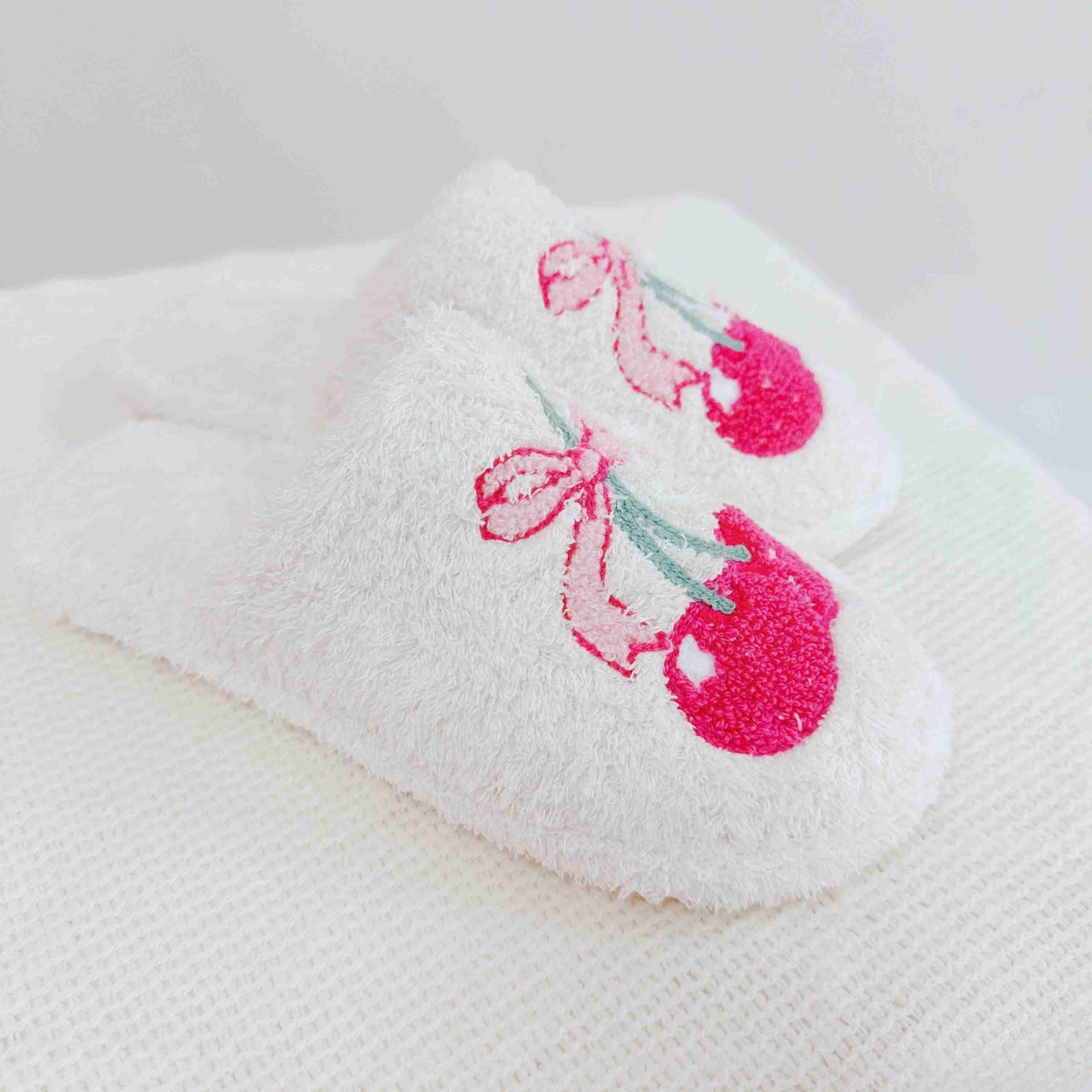 Cherry Bow Coziest Lounge Slippers - DAME BOHEME