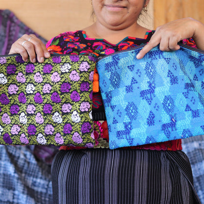 Maya Up-cycled Huipil Cosmetic One-of-a-Kind Bag (2XL) - Guatemala  DAME BOHEME