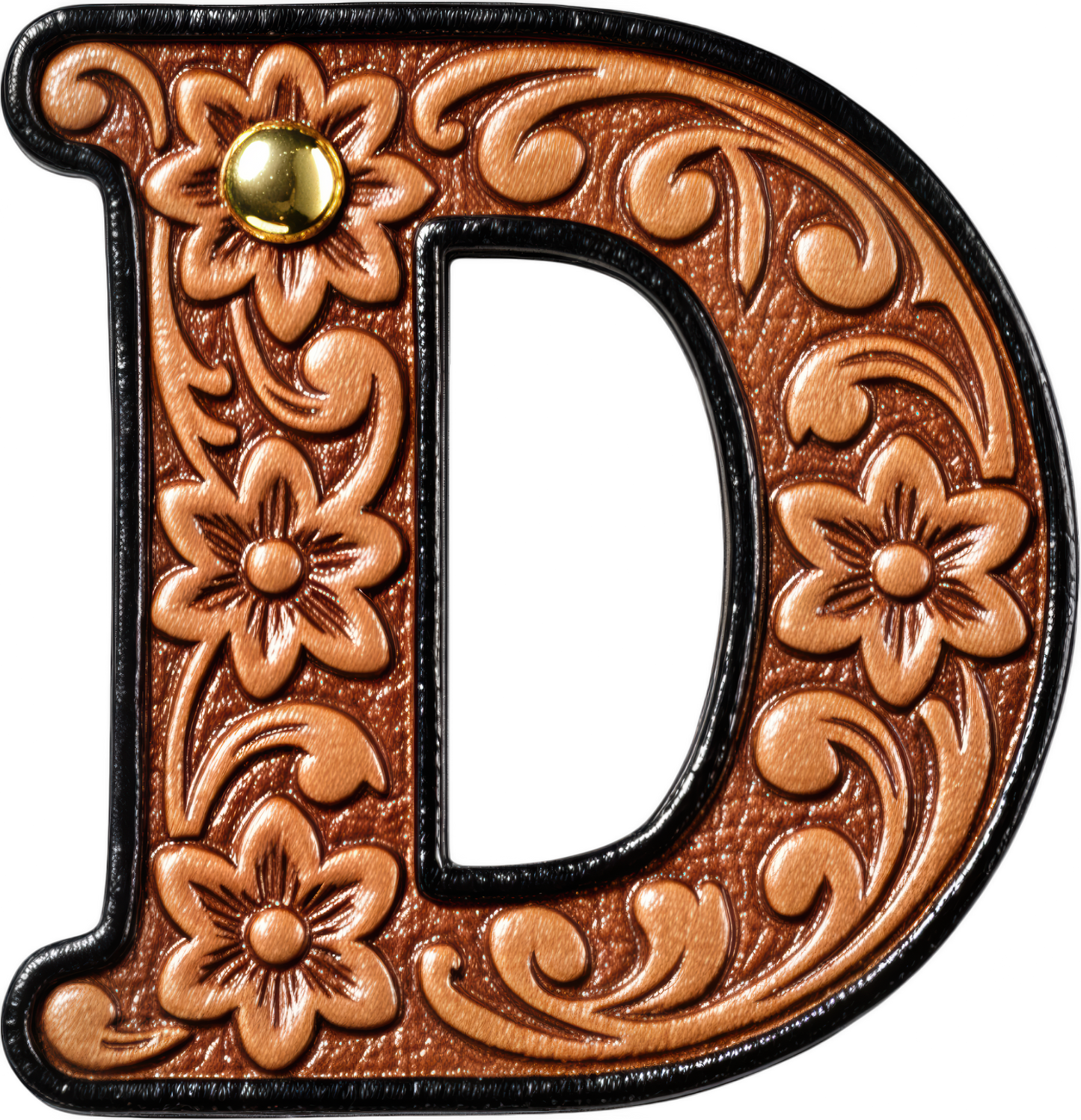 Monogrammed Initial Western Leather Look Saddle Longhorn Cowboy Cowgirl Kitchen Dish Towels Made in America  DAME BOHEME