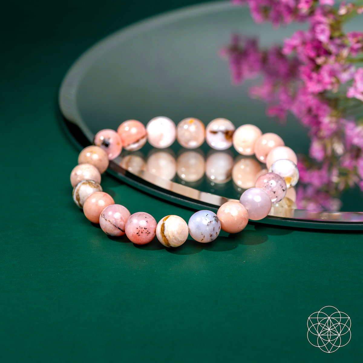 Repair My Heart - The Peruvian Pink Opal Bracelet  DAME BOHEME