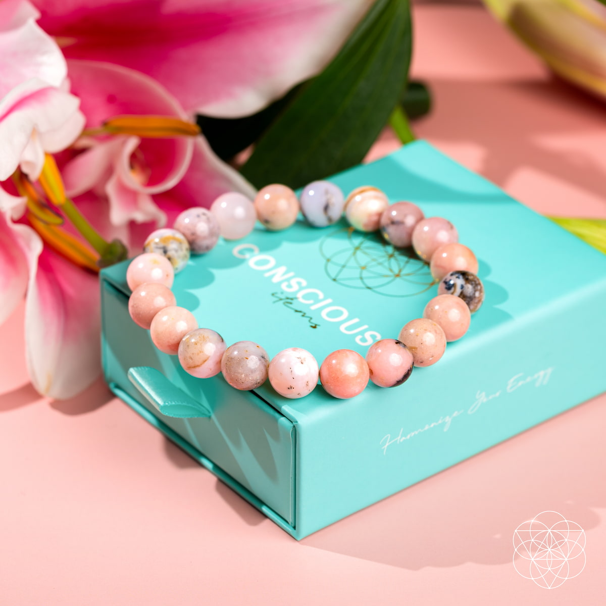 Repair My Heart - The Peruvian Pink Opal Bracelet  DAME BOHEME