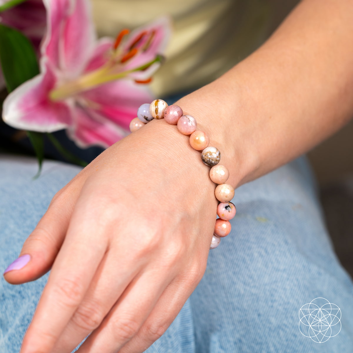 Repair My Heart - The Peruvian Pink Opal Bracelet  DAME BOHEME