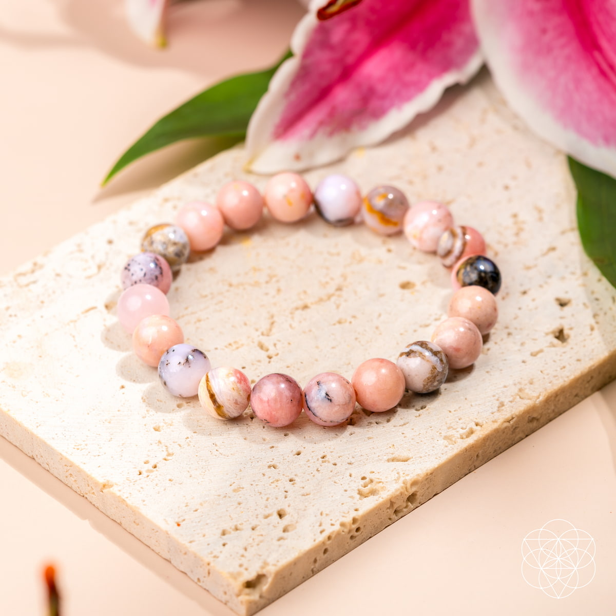 Repair My Heart - The Peruvian Pink Opal Bracelet  DAME BOHEME
