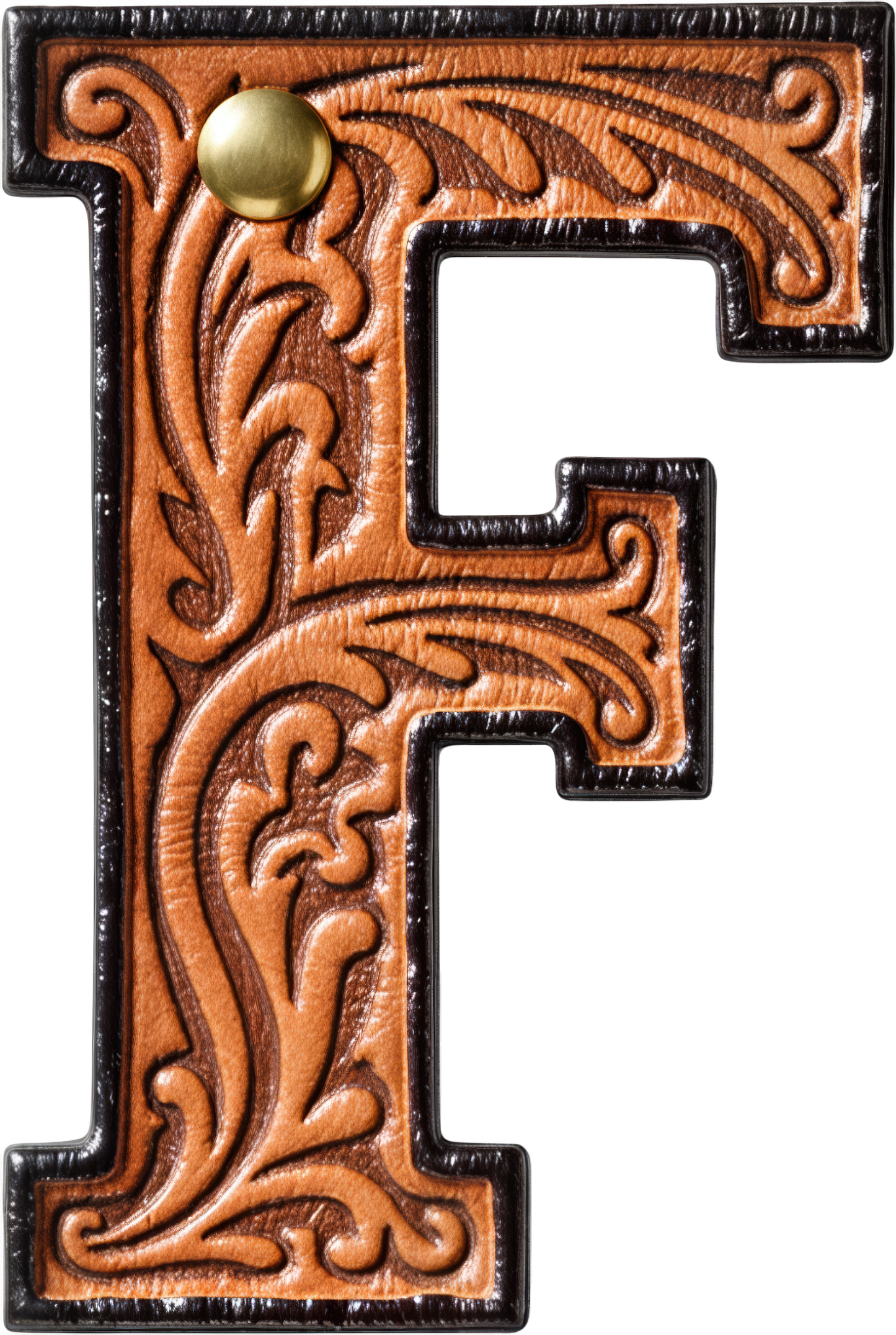 Monogrammed Initial Western Leather Look Saddle Longhorn Cowboy Cowgirl Kitchen Dish Towels Made in America  DAME BOHEME