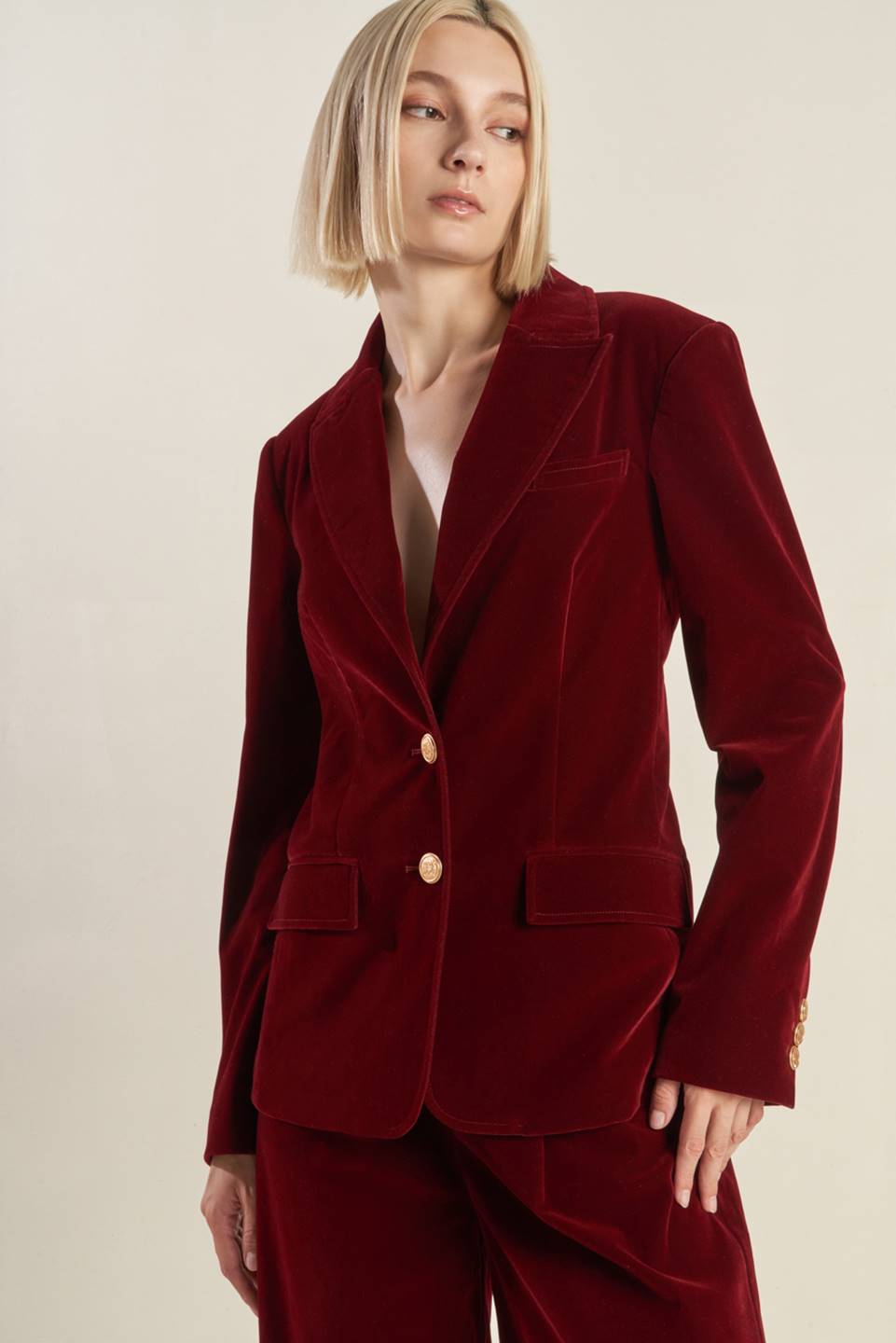 COY CHARM VELVET BLAZER  DAME BOHEME