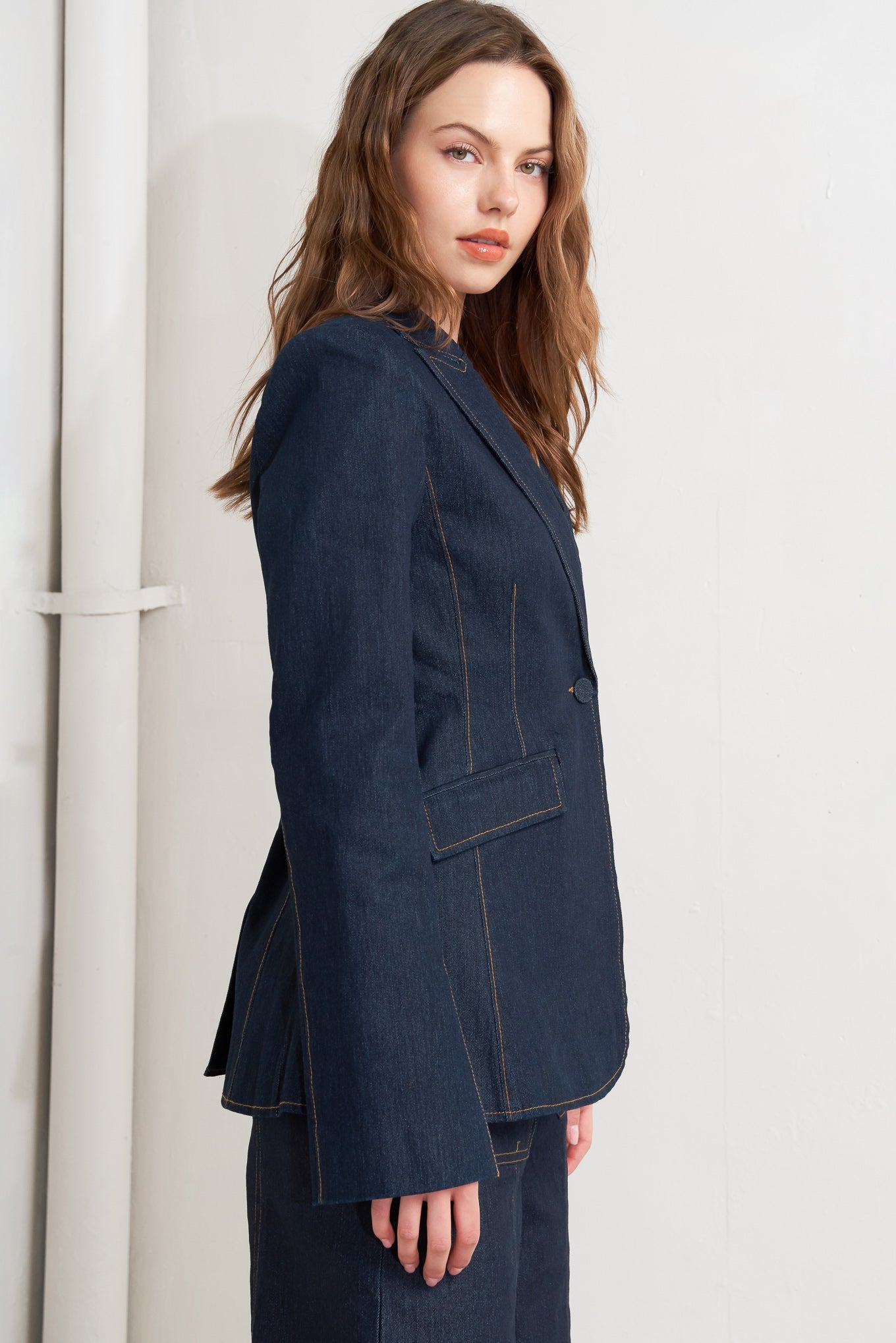 URBAN PANEL DENIM BLAZER  DAME BOHEME