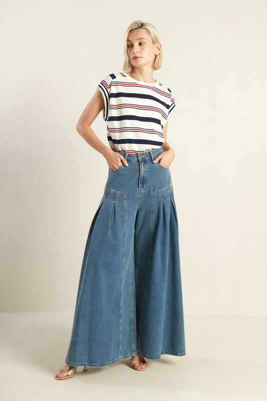 EFFORTLESS EDGE DENIM PANTS  DAME BOHEME