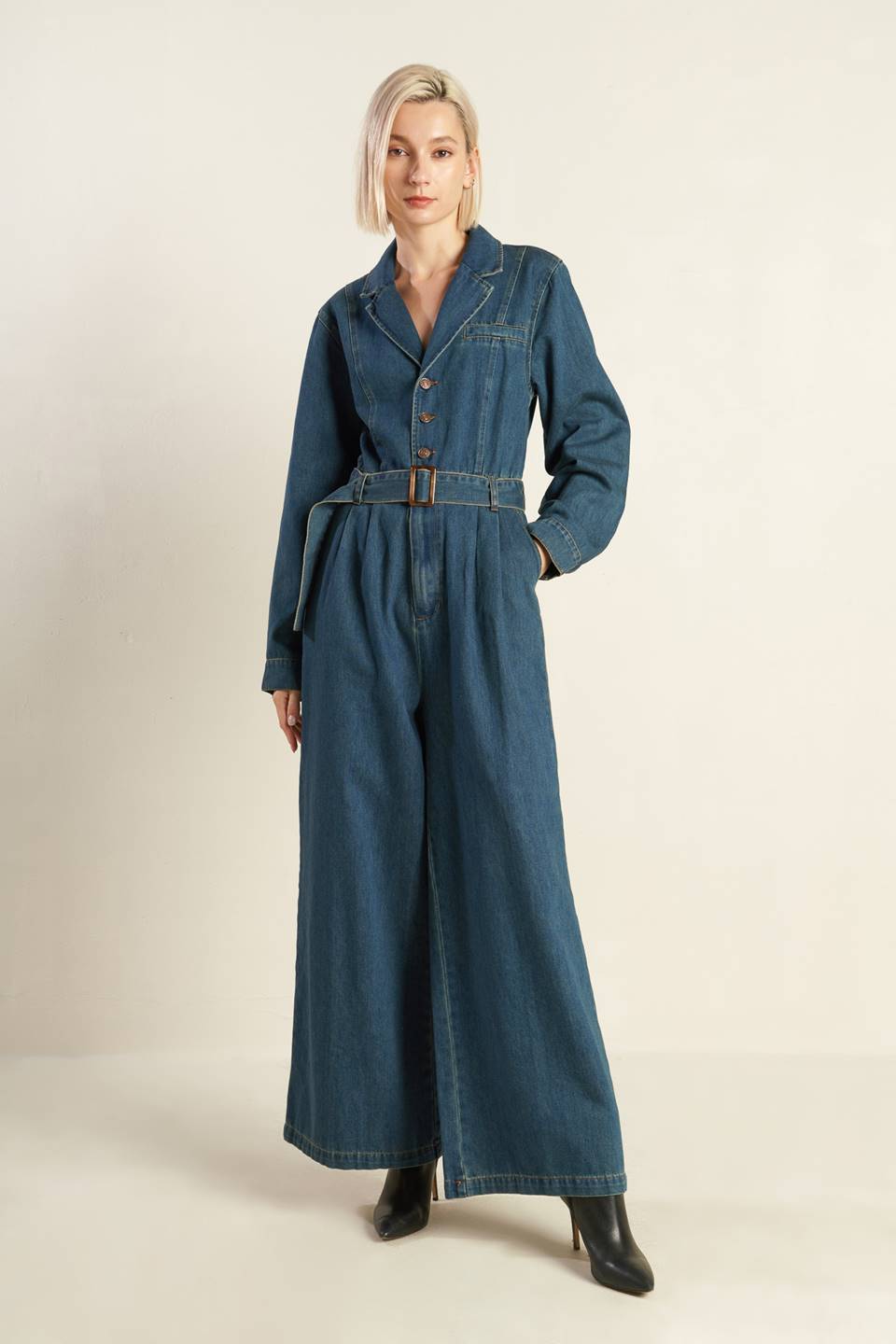 IN THE DETAILS DENIM JUMPSUIT  DAME BOHEME