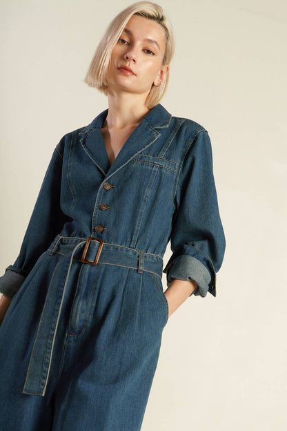 IN THE DETAILS DENIM JUMPSUIT  DAME BOHEME