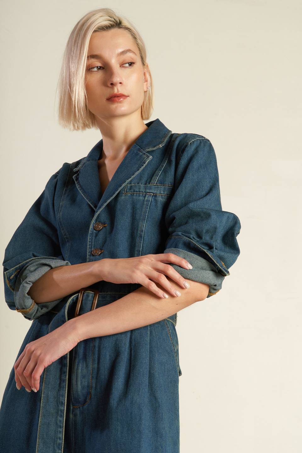 IN THE DETAILS DENIM JUMPSUIT  DAME BOHEME
