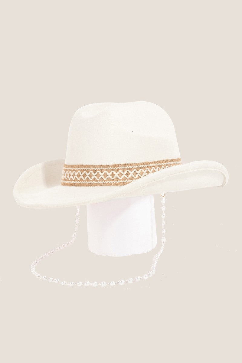 Fame Ornate Decorative Band Cowboy Women Hat Trendsi