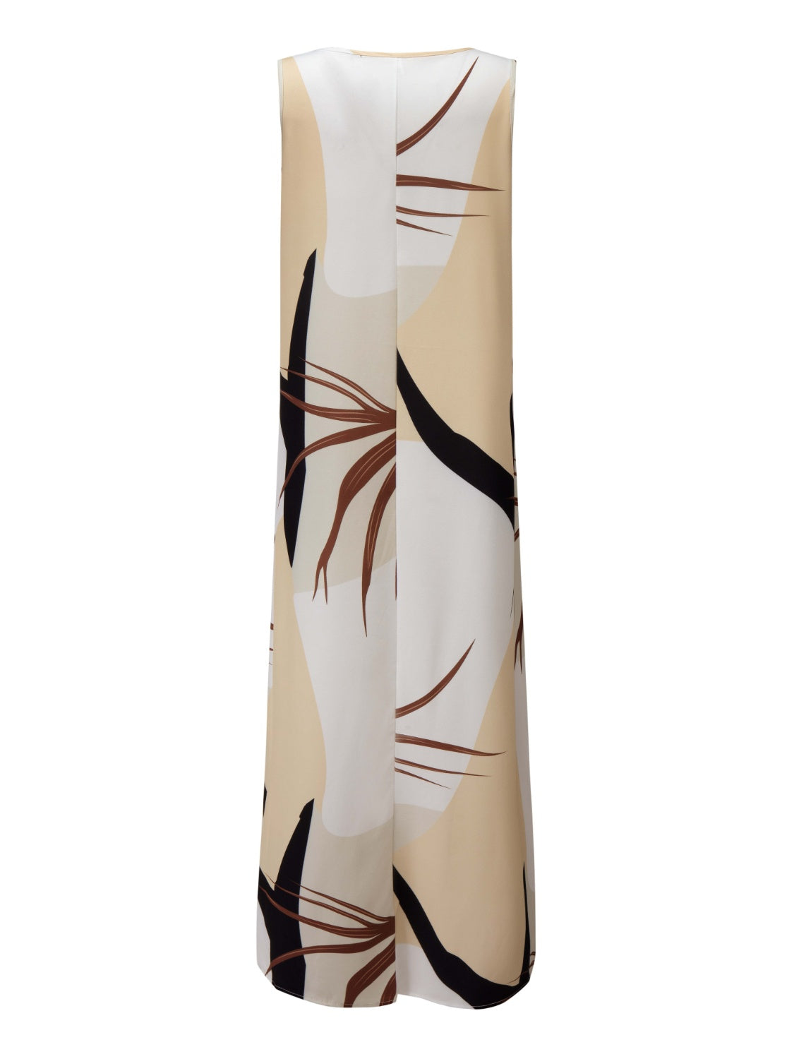 Printed Round Neck Tank Maxi Dress Plus Size