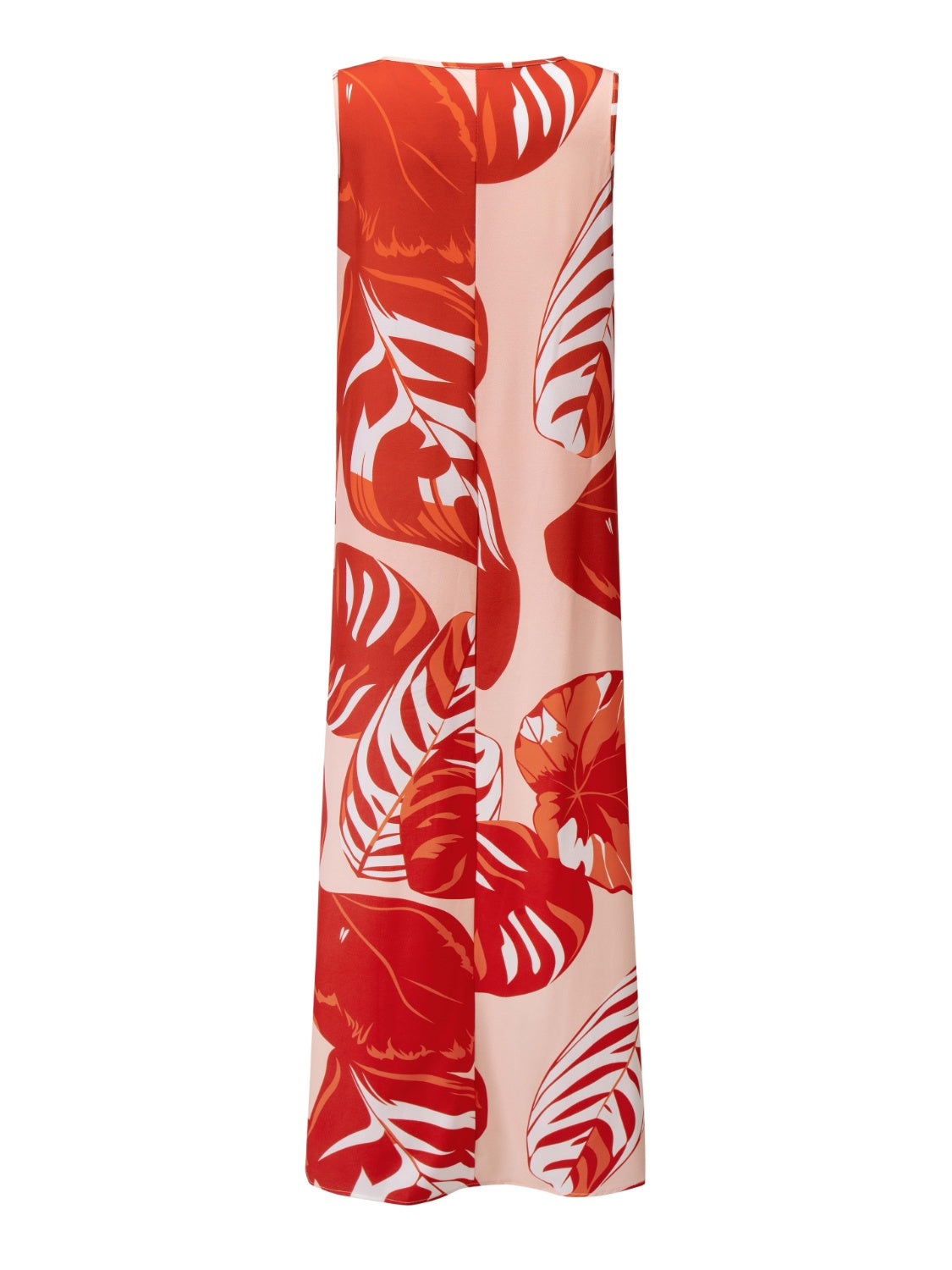 Printed Round Neck Tank Maxi Dress Plus Size