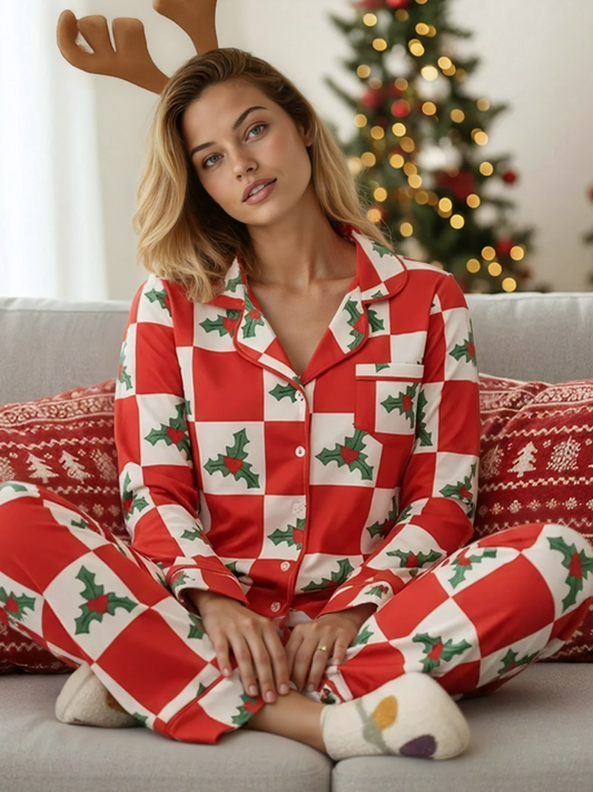 Holiday Christmas Pajama Set  DAME BOHEME