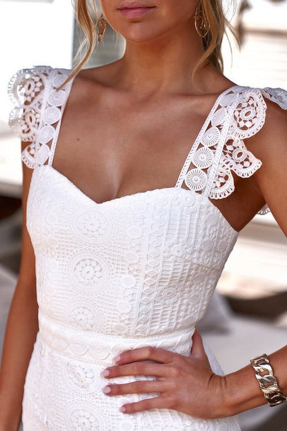 Giselle Dress - White Lace Dress  DAME BOHEME