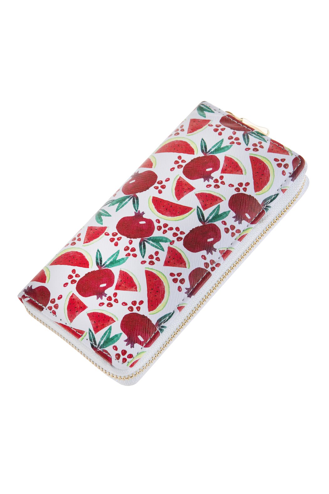Fruits Printed Zipper Wallet Riah Fashion