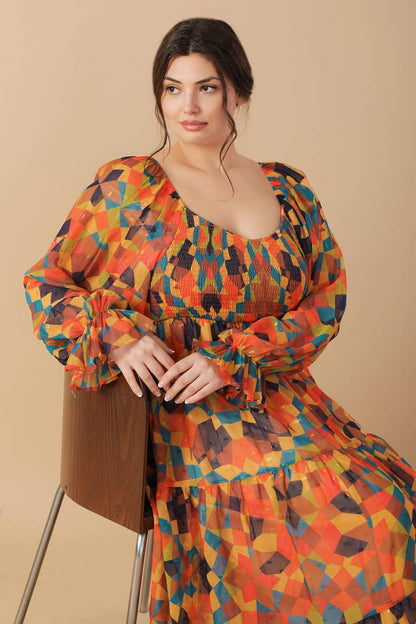 NOTHING WAS THE SAME WOVEN MIDI DRESS  DAME BOHEME
