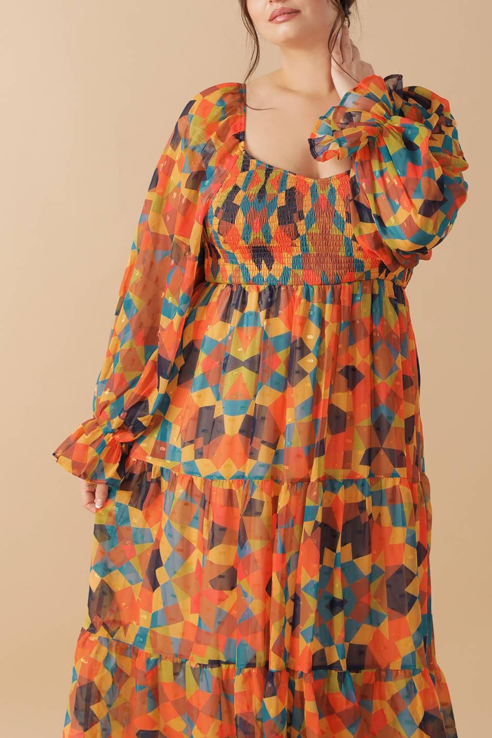NOTHING WAS THE SAME Woven Smocked Midi Dress  DAME BOHEME