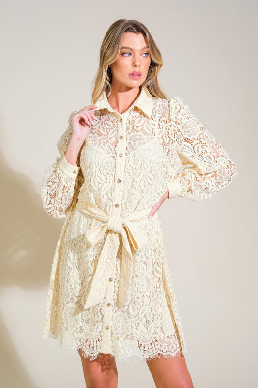ADORE YOU LACE MINI DRESS  DAME BOHEME
