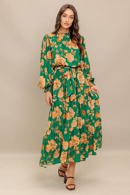 SONGS ABOUT YOU WOVEN MIDI DRESS  DAME BOHEME