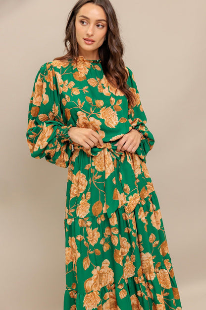 SONGS ABOUT YOU WOVEN MIDI DRESS  DAME BOHEME