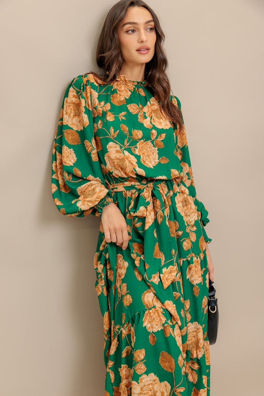 SONGS ABOUT YOU WOVEN MIDI DRESS  DAME BOHEME
