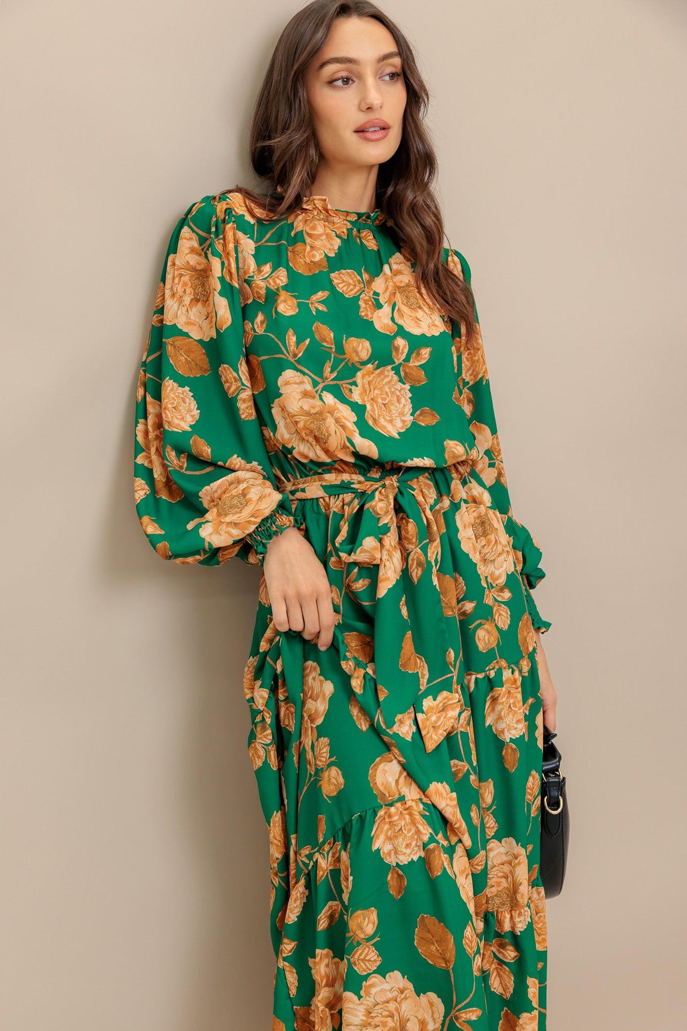SONGS ABOUT YOU WOVEN MIDI DRESS  DAME BOHEME