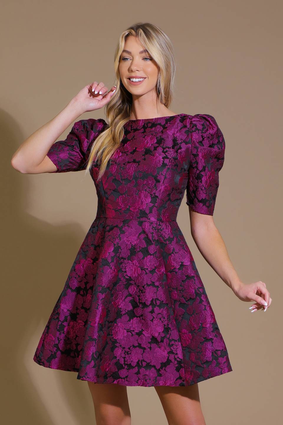 TRUE LOVER WOVEN JACQUARD MINI DRESS  DAME BOHEME