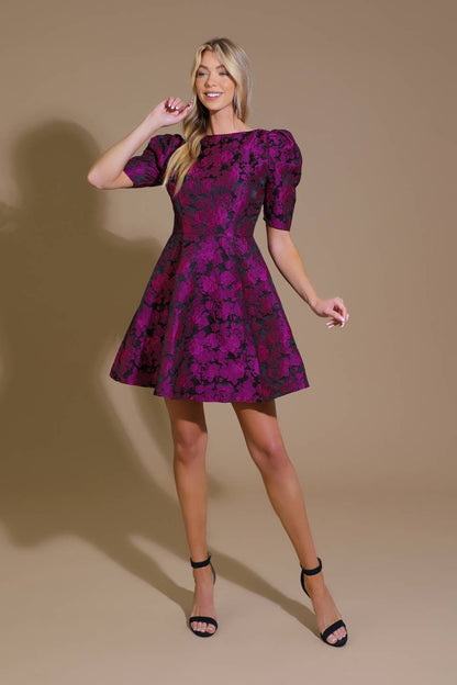 TRUE LOVER WOVEN JACQUARD MINI DRESS  DAME BOHEME