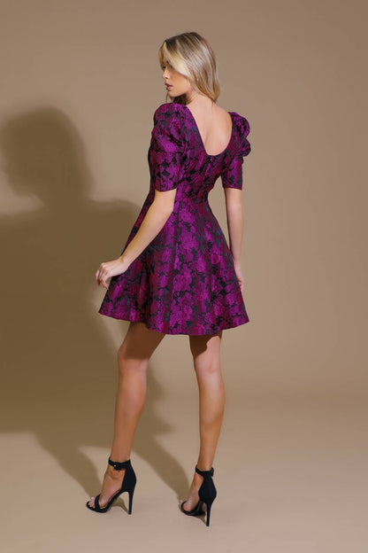 TRUE LOVER WOVEN JACQUARD MINI DRESS  DAME BOHEME