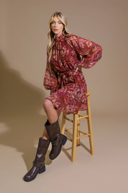 ARTISTIC ESSENCE WOVEN MINI DRESS  DAME BOHEME