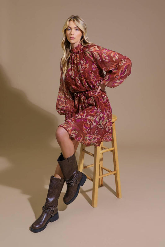 ARTISTIC ESSENCE WOVEN MINI DRESS  DAME BOHEME
