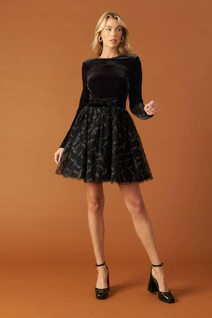 CAFÉ CONVERSATION WOVEN MINI DRESS  DAME BOHEME