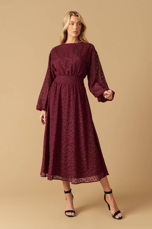 TOO GOOD TO BE TRUE WOVEN MIDI DRESS  DAME BOHEME