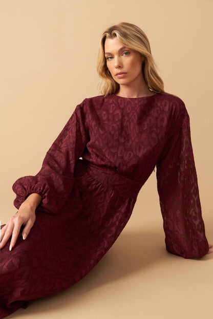 TOO GOOD TO BE TRUE WOVEN MIDI DRESS  DAME BOHEME