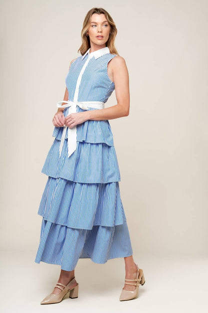 A TOUCH OF GRACE WOVEN MIDI DRESS  DAME BOHEME