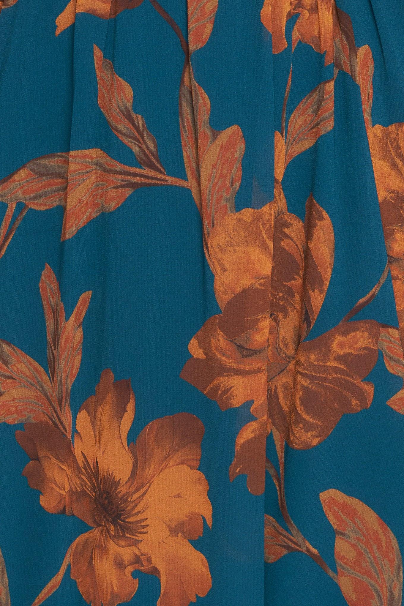 BURNISHED BOTANICA WOVEN MIDI DRESS  DAME BOHEME