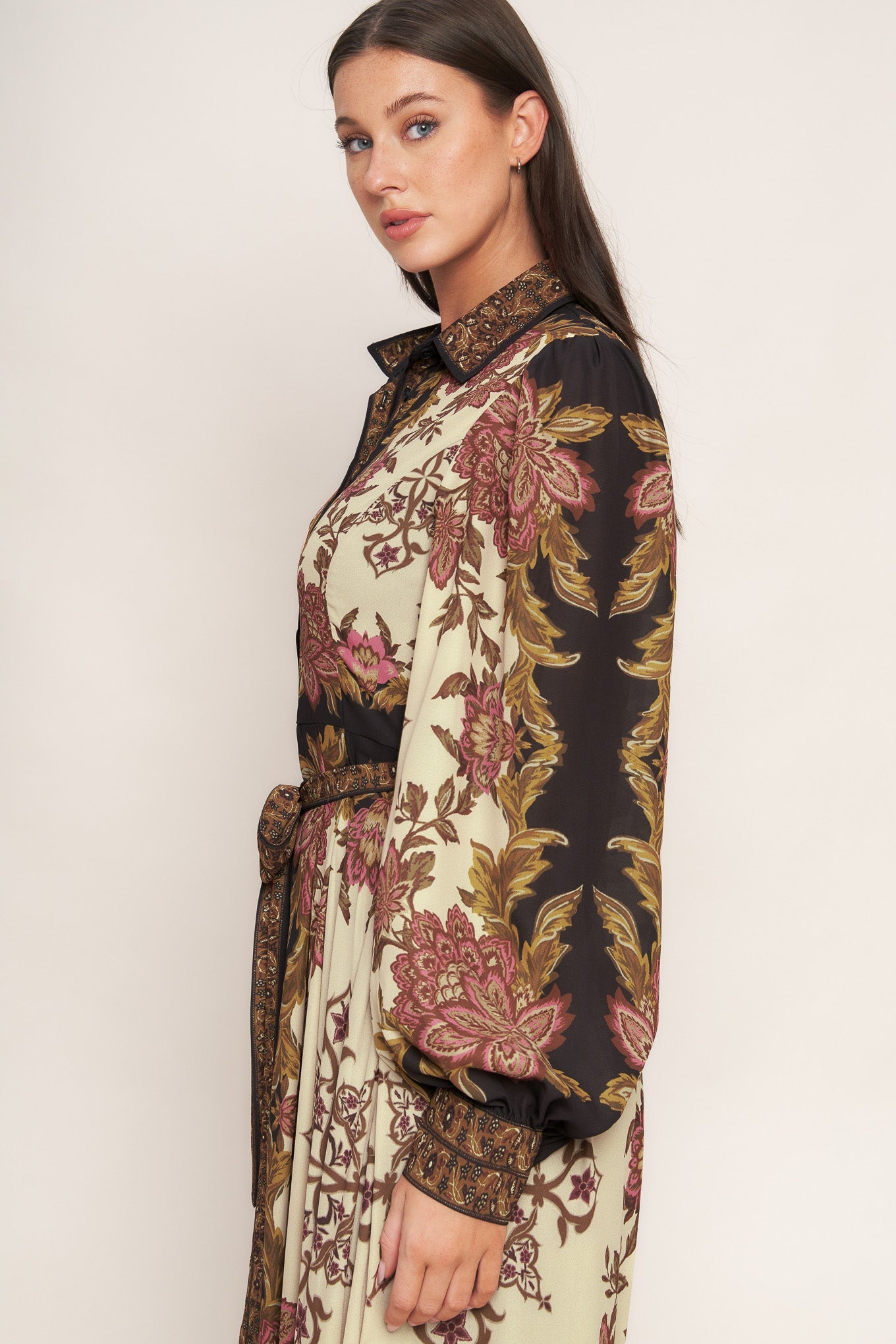 EARTHEN ROSE WOVEN MAXI DRESS  DAME BOHEME