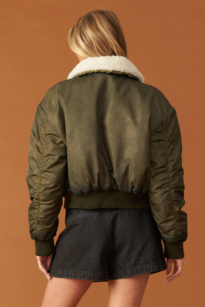 IN A TRANCE WOVEN BOMBER JACKET  DAME BOHEME