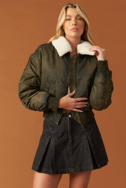 IN A TRANCE WOVEN BOMBER JACKET  DAME BOHEME