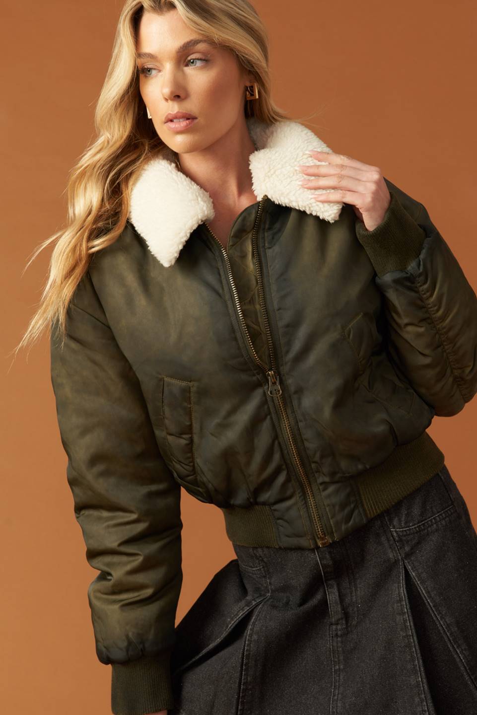 IN A TRANCE WOVEN BOMBER JACKET  DAME BOHEME