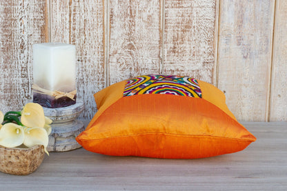 Aarvi Indian Silk Decorative Pillow Cover  DAME BOHEME