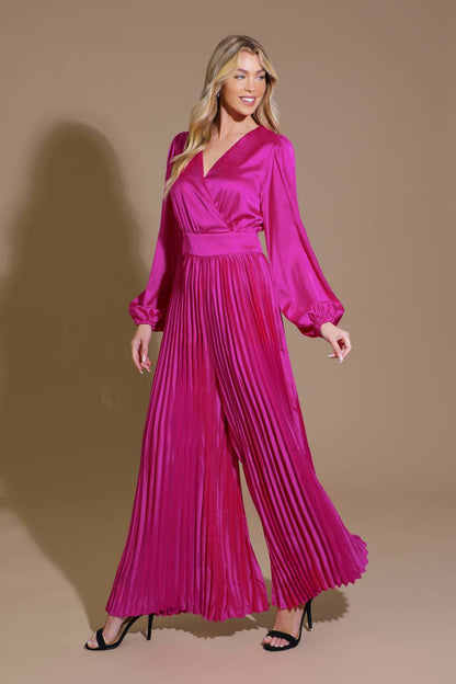 CRUSHING ON YOU SATIN JUMPSUIT  DAME BOHEME