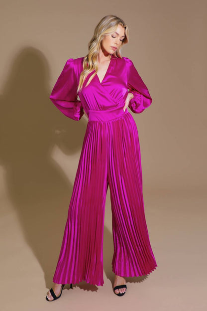 CRUSHING ON YOU SATIN JUMPSUIT  DAME BOHEME