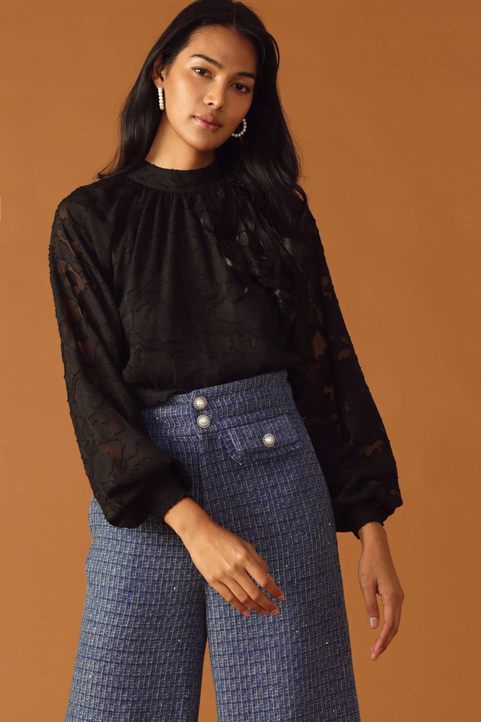 THREADS OF DESTINY TWEED PANTS  DAME BOHEME