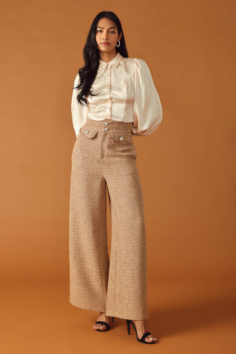 THREADS OF DESTINY TWEED PANTS  DAME BOHEME